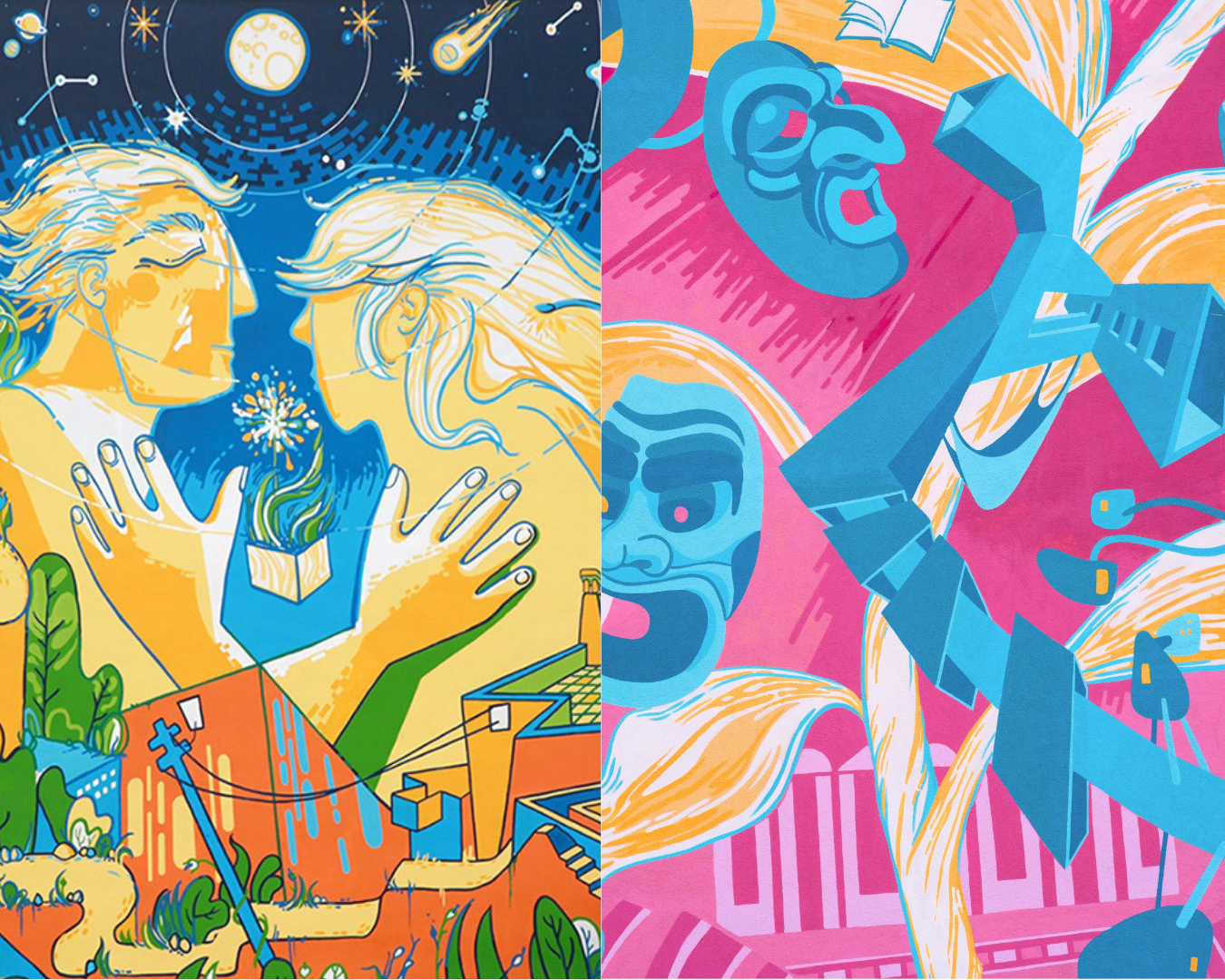 Murales colorati. Salento.