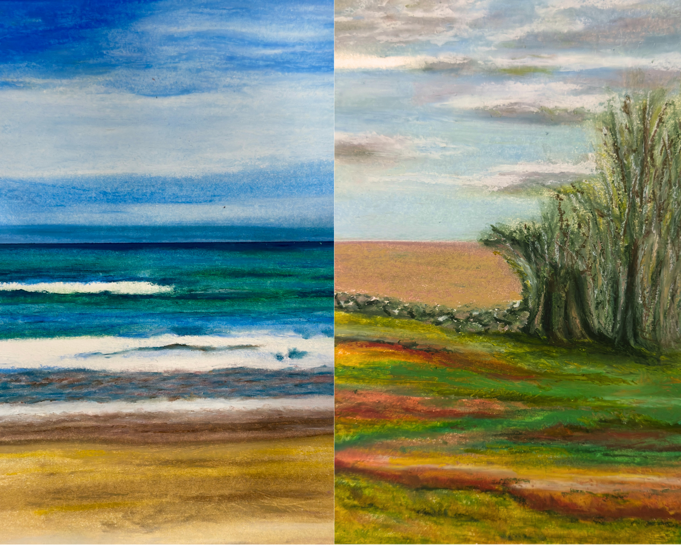 Paesaggi salentini. Pastelli a olio